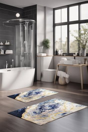 Mijölnir Juego de alfombrillas de baño CT-5022 de 2 piezas Multicolor
